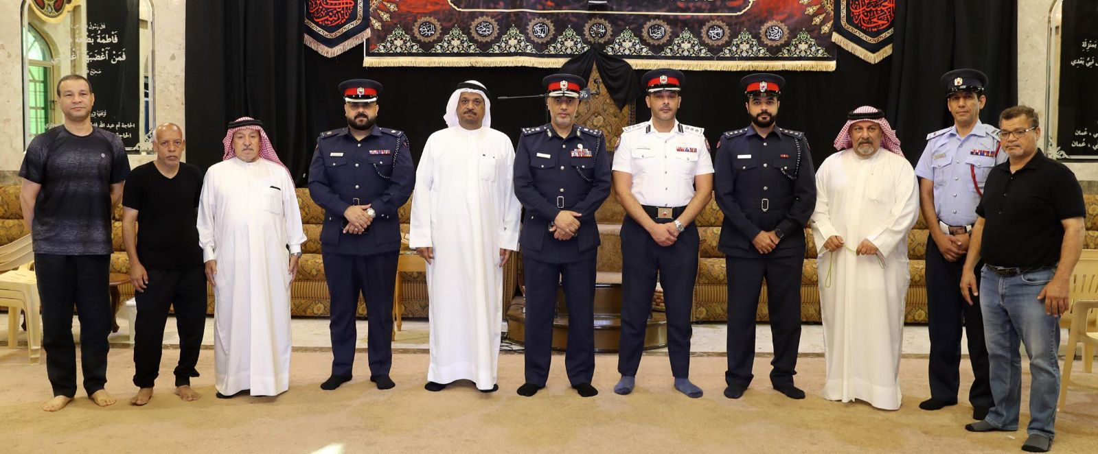 مدير عام شرطة الشمالية يزور عدد من المآتم ويتفقد ترتيبات موسم عاشوراء<